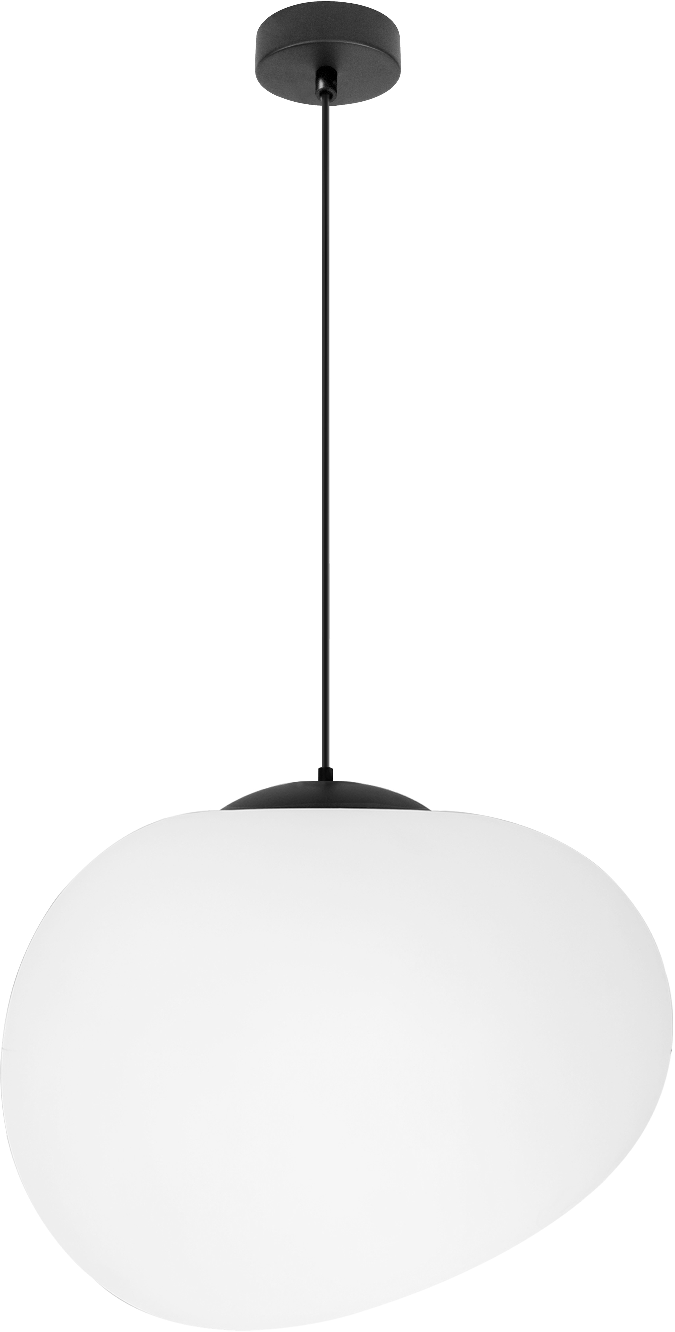 Candellux Stones lampa wisząca 1x40 W biała-czarna 31-35141 - Wysyłka w 24h