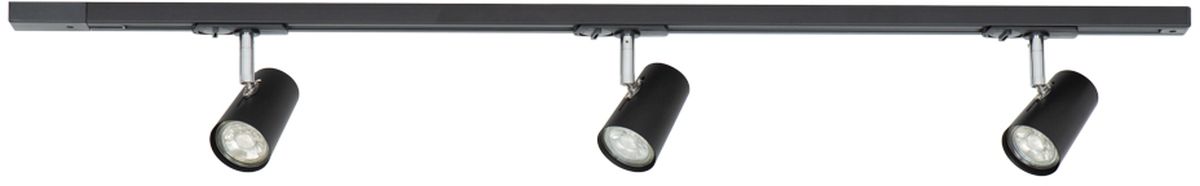 Italux Astley zestaw szynoprzewód z reflektorami 3x35 W czarny 914021BL