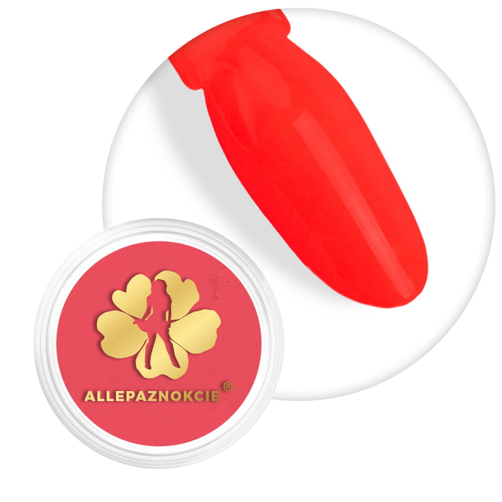 Pyłek do paznokci Smoke Nails Efekt Dymu Allepaznokcie Neon Red Grapefruit Nr 07