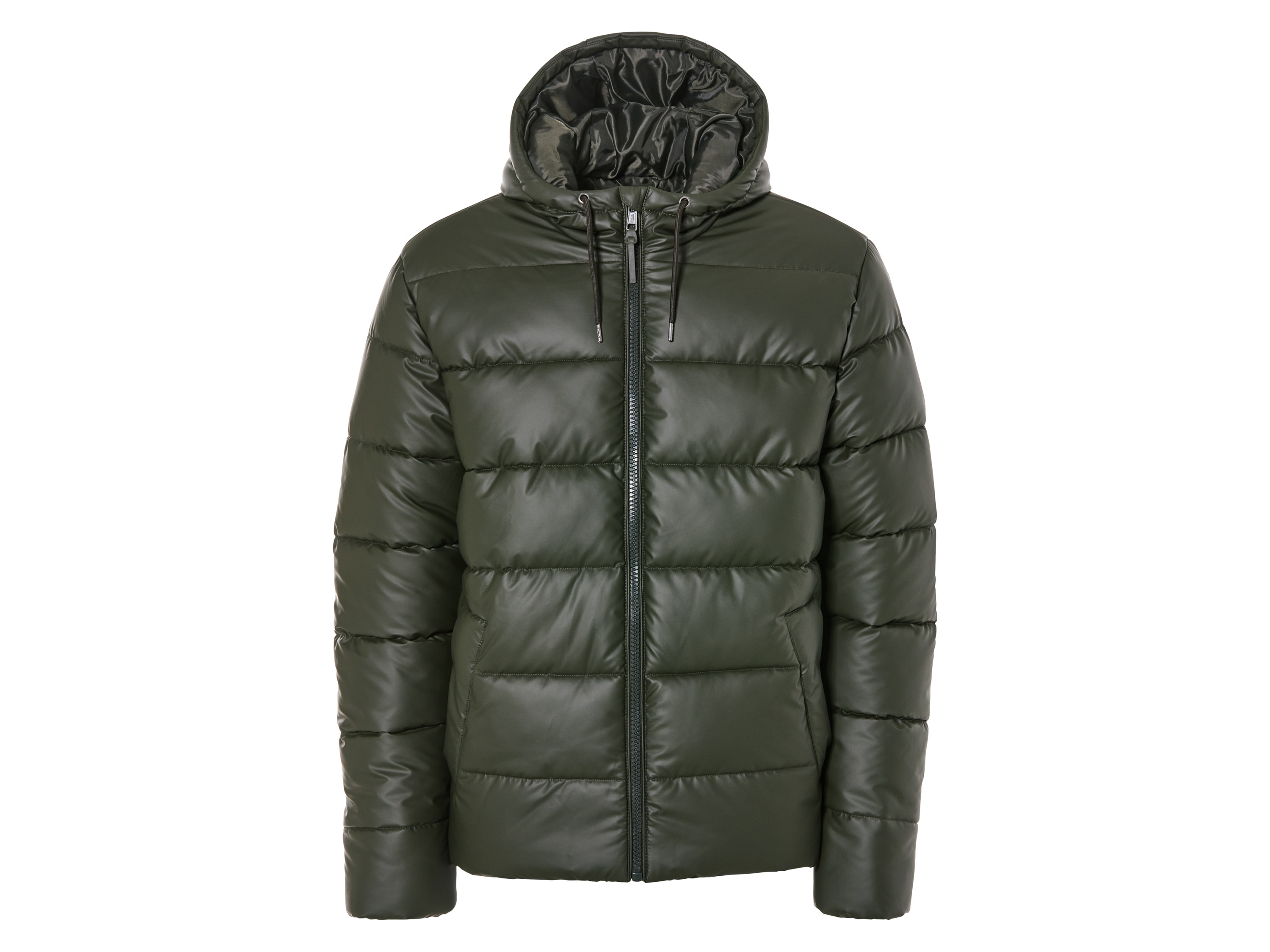 Livergy Kurtka pikowana męska z kapturem M 48/50, Khaki