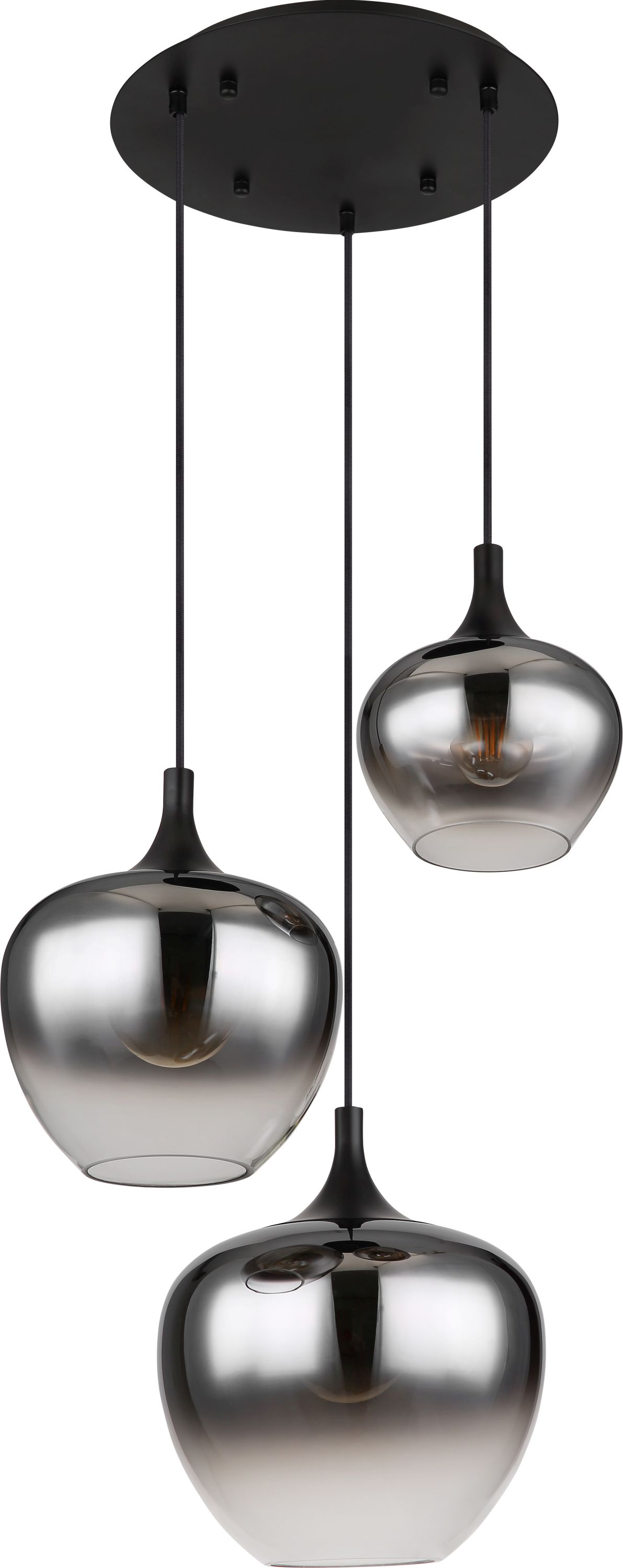 Darmowa Dostawa - Lampa wisząca 3x40 W czarny Globo Lighting Maxy 155483H