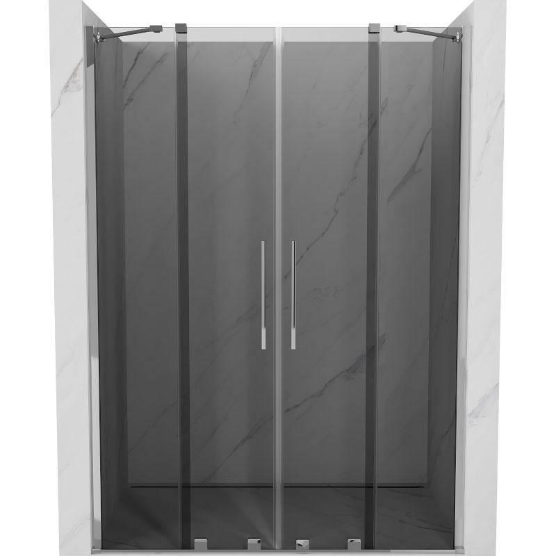 Drzwi prysznicowe rozsuwane Mexen Velar grafit 140 cm 1 szt.