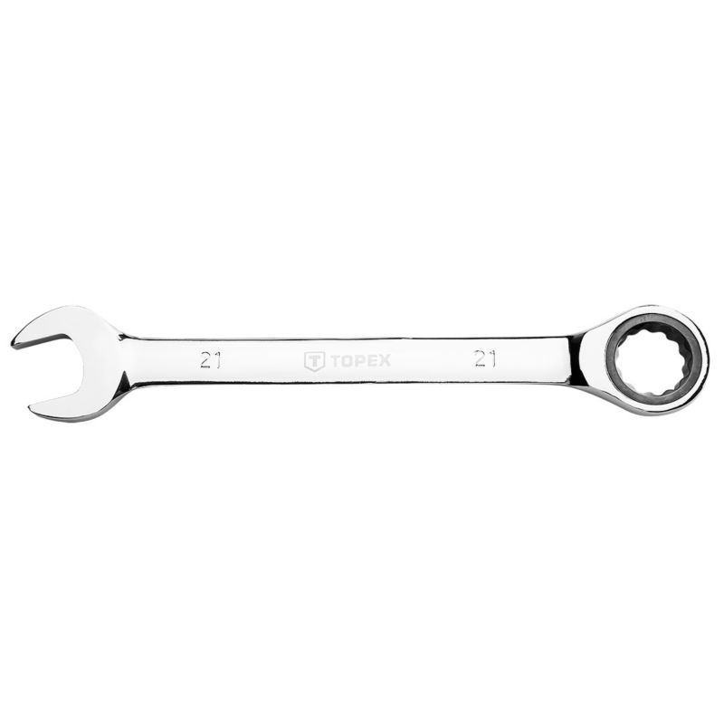 Klucz płasko-oczkowy TOPEX z grzechotką, 21 mm 1 szt