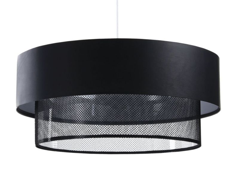 Lampa Bps Koncept wisząca DOUBLE NET 60 czarna 1 szt