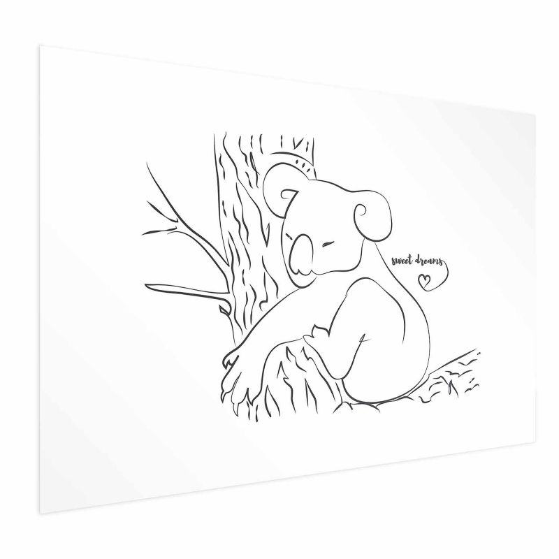 Plakat Artgeist Śpiący koala 60x40 cm bez ramy 1 szt
