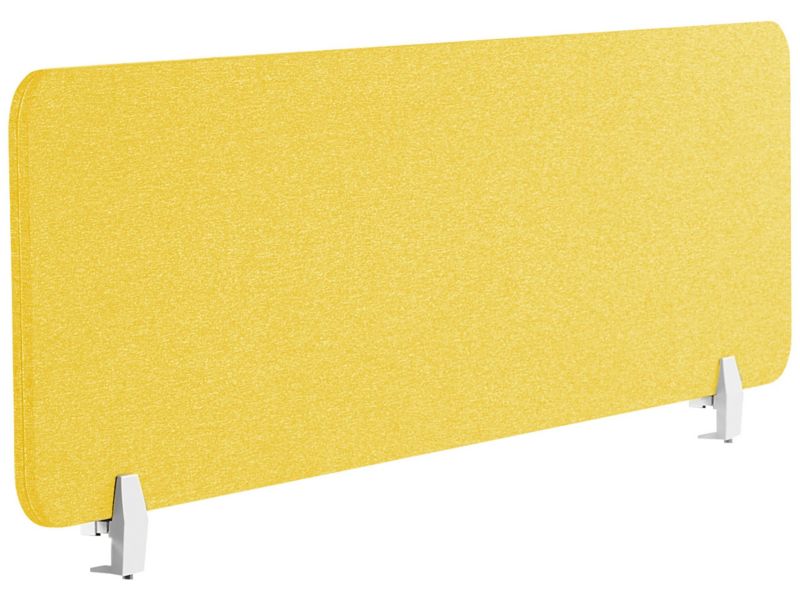 Przegroda biurkowa Żółty Wally 130 x 40 cm 1 szt.