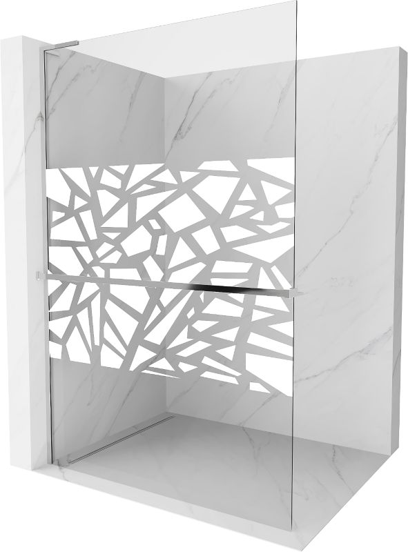 Ścianka prysznicowa Mexen Kioto+ L biały wzór 80x200 cm 800-080-123-01-85 1 szt.