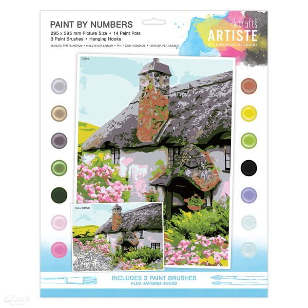 Duży Zestaw Do Malowania Po Numerach ARTISTE - COTTAGE CORE