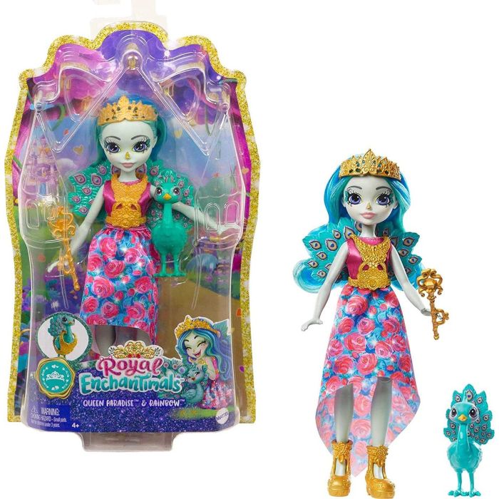 Enchantimals Lalka Królowa Queen Paradise i Rainbow GYJ14 (asst. GYJ11)