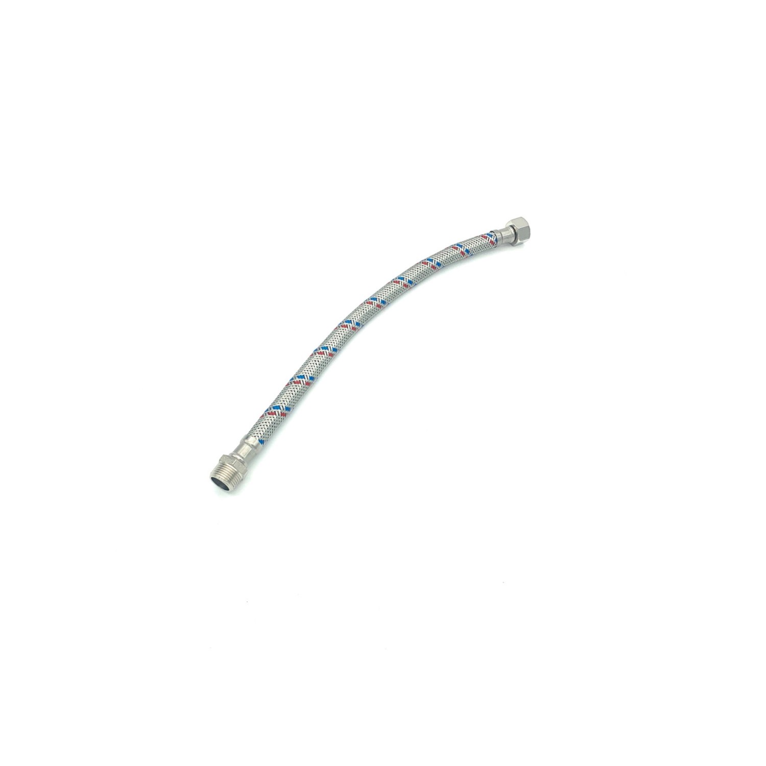 Fluvius Wężyk nierdzewny 3/8 x 3/8 L40 wz