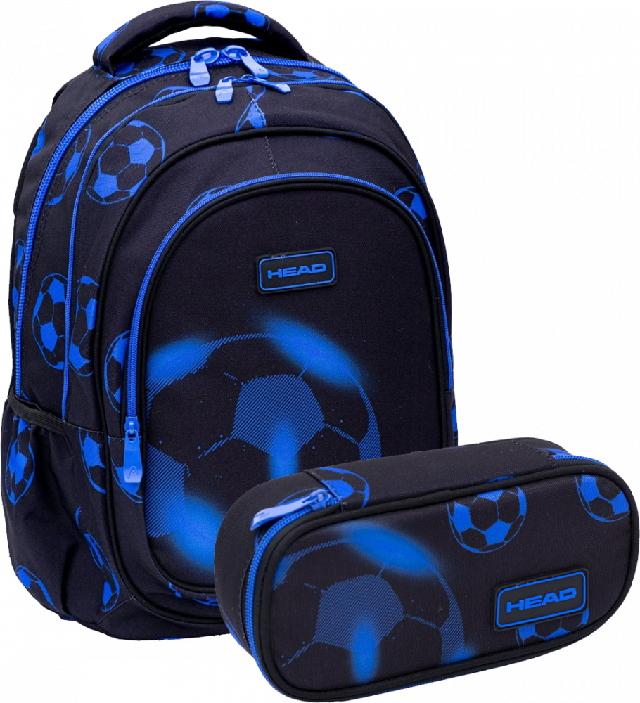 Zestaw: Plecak + piórnik Astra Head Football Neo Blue