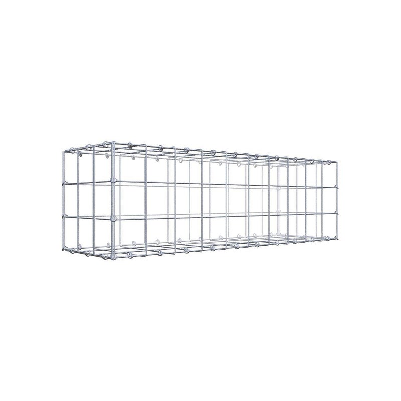 Gabion 100 cm x 30 cm x 30 cm (dł. x wys. x gł.), rozmiar oczka 10 cm x 10 cm, pierścień typu C