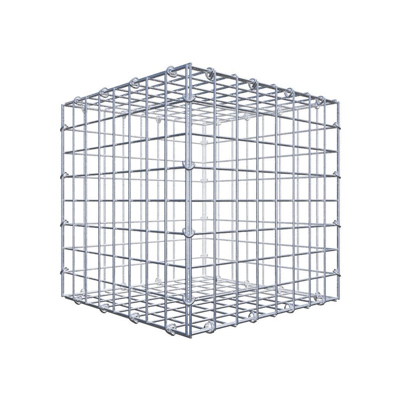 Gabion 40 cm x 40 cm x 40 cm (dł. x wys. x gł.), rozmiar oczka 5 cm x 5 cm, pierścień typu C
