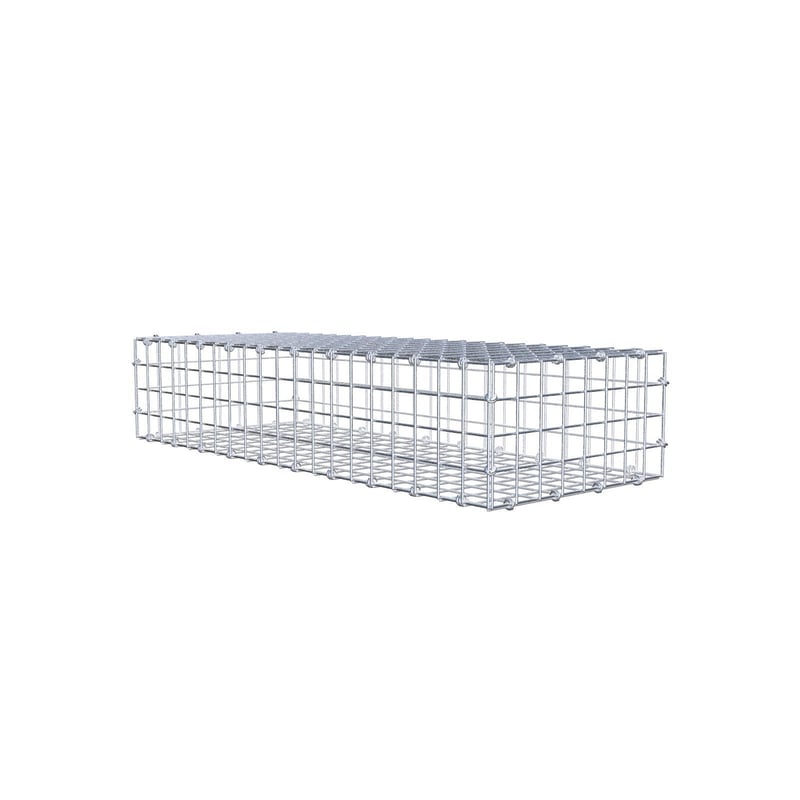 Gabion 100 cm x 20 cm x 40 cm (dł. x wys. x gł.), rozmiar oczek 5 x 5 cm, pierścień spiralny