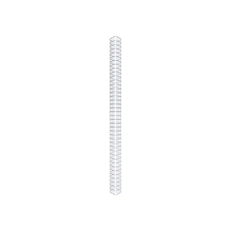 Kolumna gabionowa 17 x 17 cm, kwadrat MW 5 x 5 cm - Wysokość: 2,00 m
