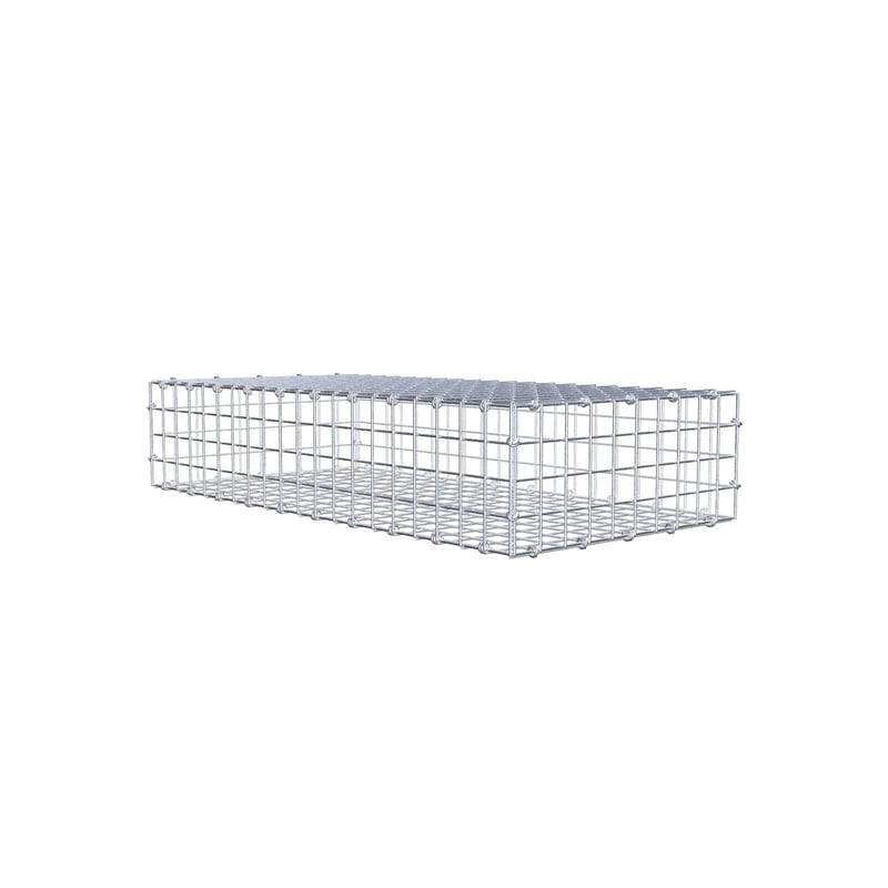 Gabion 100 cm x 20 cm x 50 cm (dł. x wys. x gł.), rozmiar oczek 5 x 5 cm, pierścień spiralny