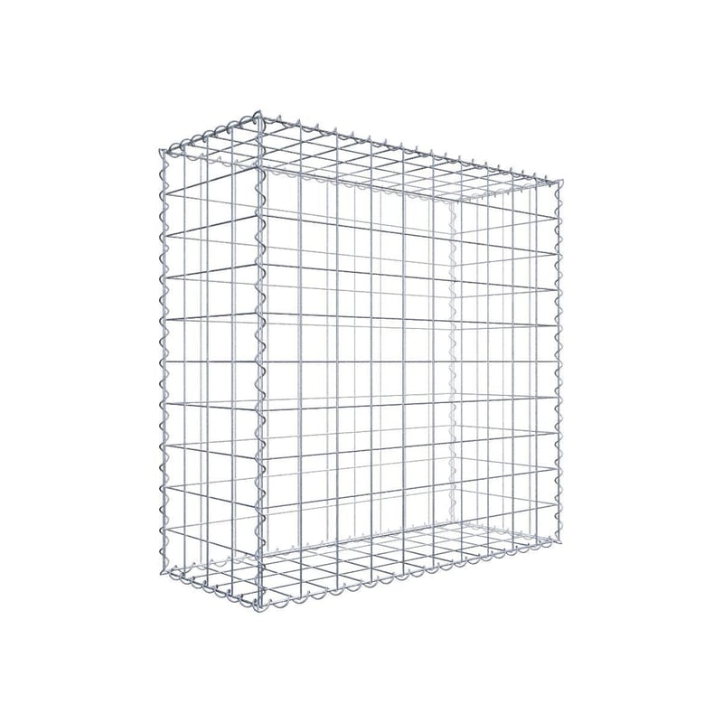 Gabion 100 cm x 100 cm x 40 cm (dł. x wys. x gł.), rozmiar oczek 10 cm x 10 cm, spirala