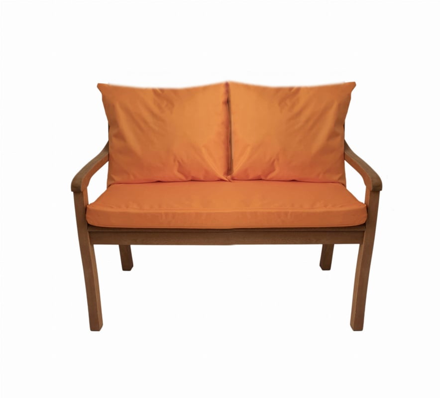 Poduszka ogrodowa na ławkę 120x60x7cm/2x50x56cm Poduszka na ławkę Pomarańczowa poduszka na meble ogrodowe Wygodne poduszki na sofę na patio i werandy
