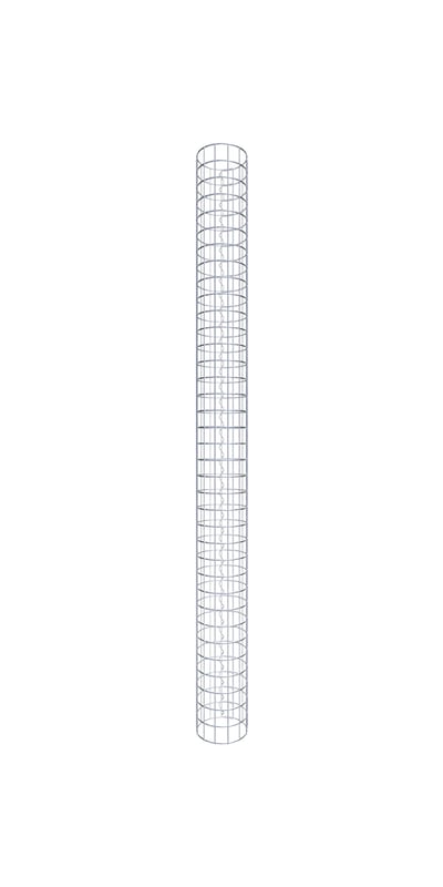 Kolumna gabionowa średnica 22 cm MW 5 x 5 cm okrągła - wysokość: 180 cm