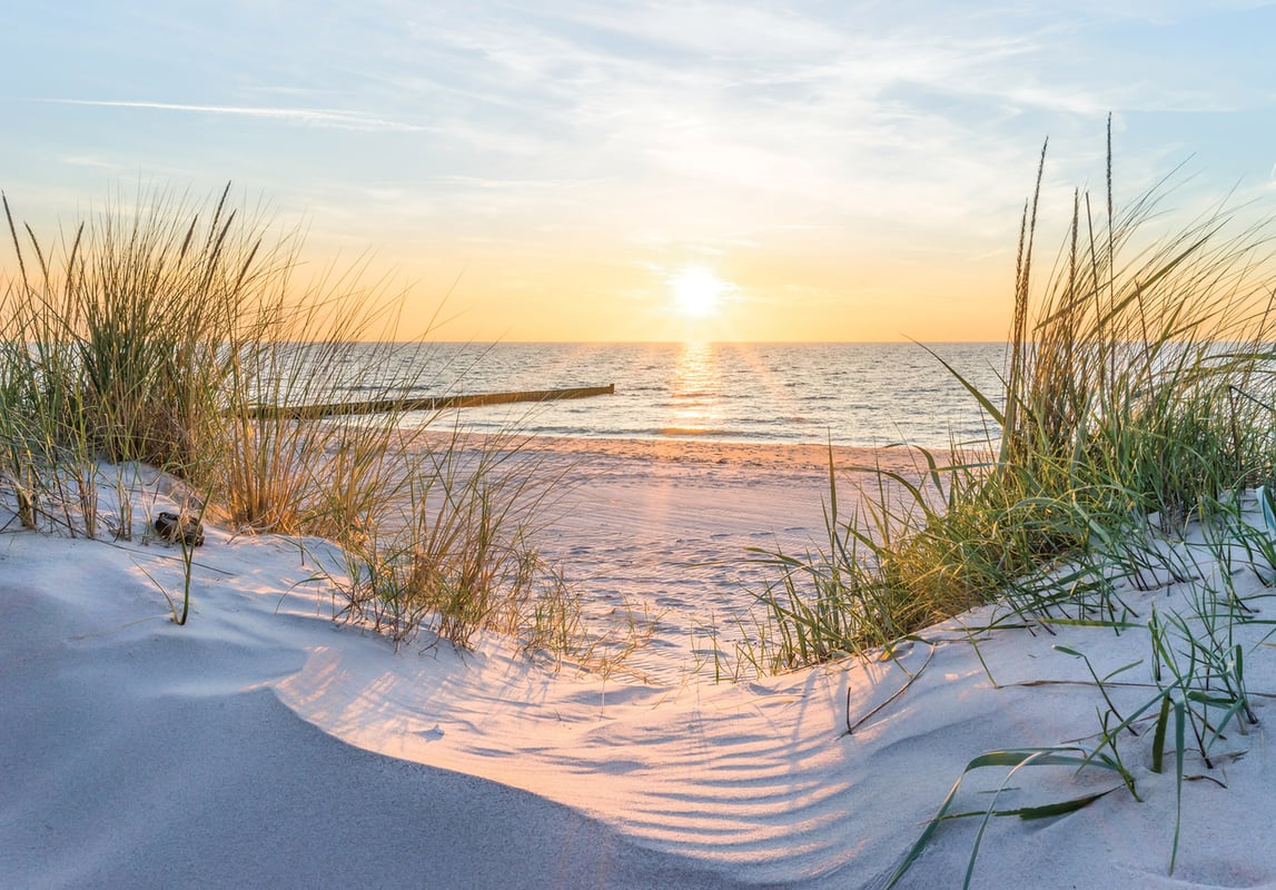 Fototapeta Plaża Morze Natura Słońce 250x175 cm Tapeta Do Sypialni Salonu Kuchni Na Flizelinie