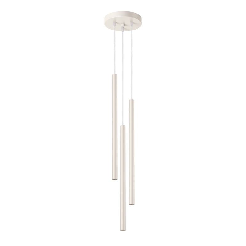 Lampa wisząca PASTELO 3P beżowa, nowoczesna - 19.5x19.5x104cm Sollux