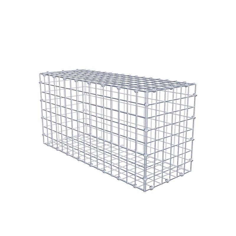 Gabion 80 cm x 40 cm x 30 cm (dł. x wys. x gł.), rozmiar oczek 5 x 5 cm, pierścień spiralny