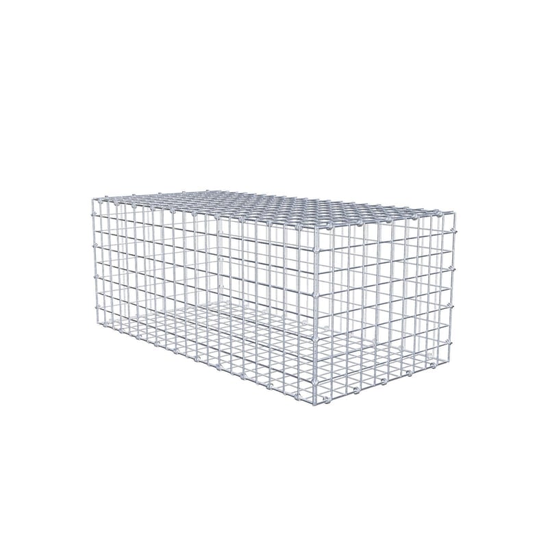 Gabion 100 cm x 40 cm x 50 cm (dł. x wys. x gł.), rozmiar oczek 5 x 5 cm, pierścień spiralny