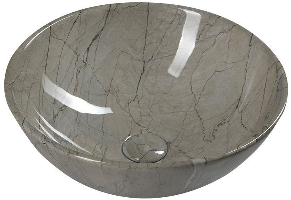 Sapho Dalma umywalka 42 cm nablatowa okrągła grigio MM113