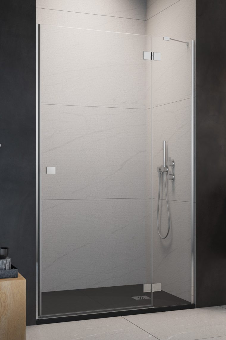 Radaway Essenza 8 DWJ drzwi prysznicowe 61,2 cm uchylne szkło przezroczyste 10480612-01-01R