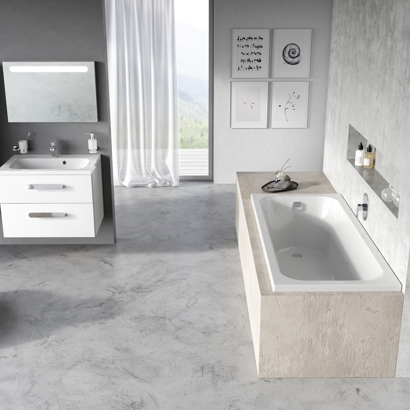 Ravak Chrome wanna prostokątna 150x70 cm biała C721000000