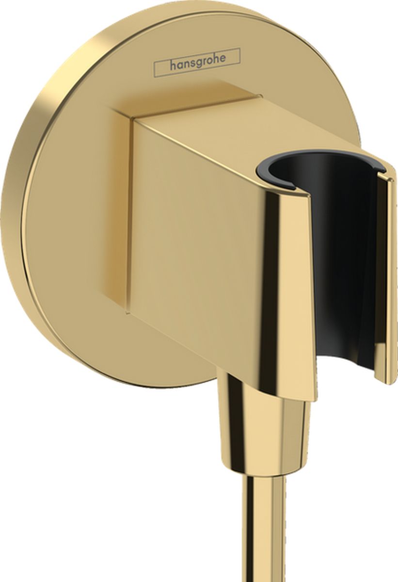Hansgrohe FixFit S przyłącze kątowe z uchwytem prysznicowym złoty optyczny polerowany 26888990