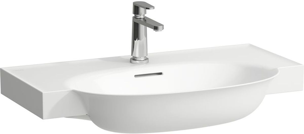 Laufen The New Classic umywalka 80x48 cm półokrągła ścienna-meblowa biała H8138554001081