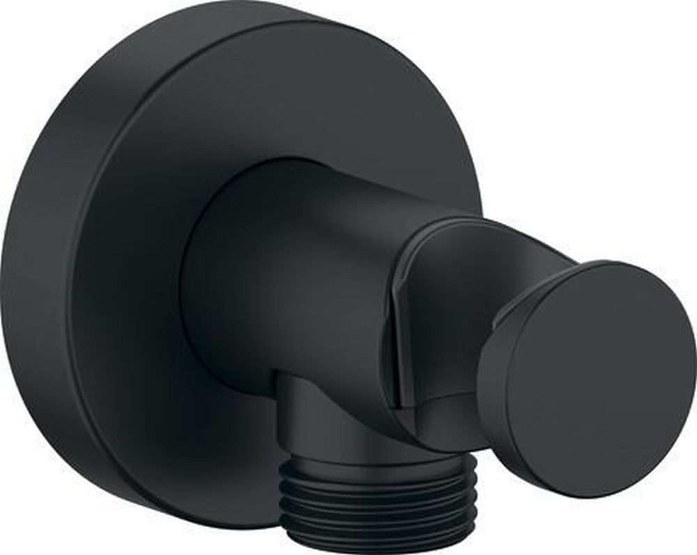 Duravit przyłącze kątowe z uchwytem czarny UV0630009046