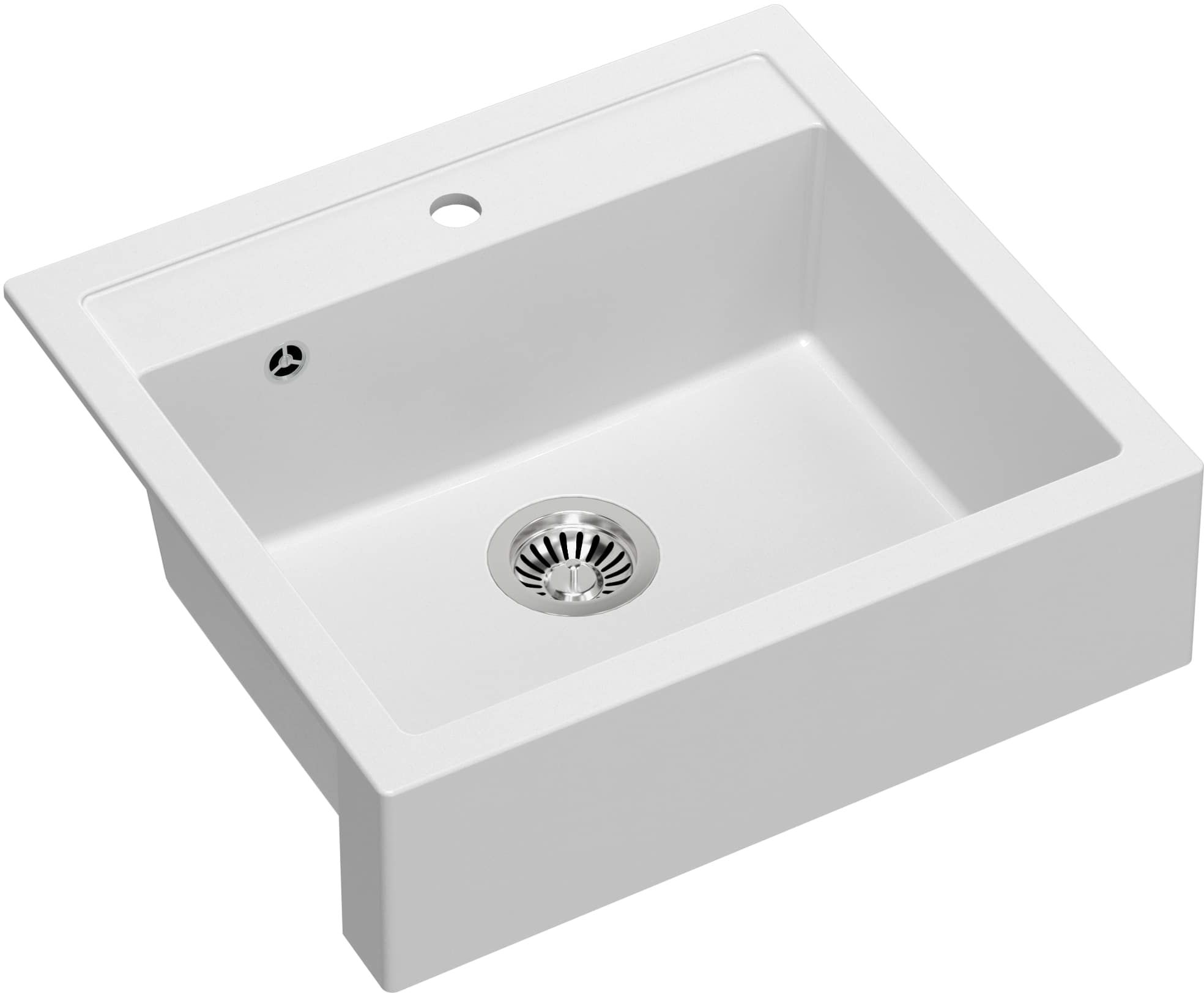 Quadron Bill 110 zlewozmywak 59.5x54 cm GraniteQ snow white HCQB6054U1_BS - Wysyłka w 24h