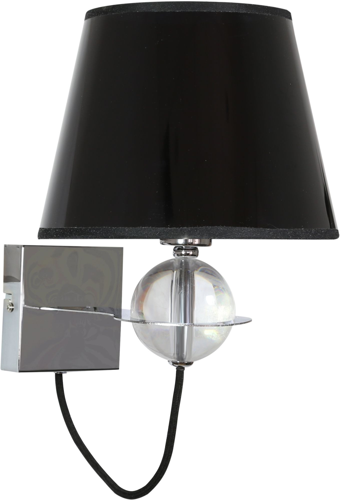 Candellux Tesoro kinkiet 1x40W czarny/chrom 21-29508