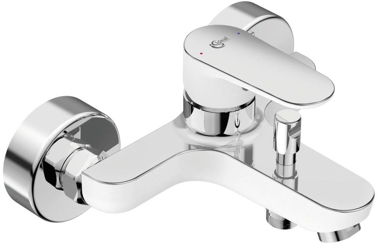 Ideal Standard Tyria bateria wannowo-prysznicowa ścienna chrom/biały BC157HO