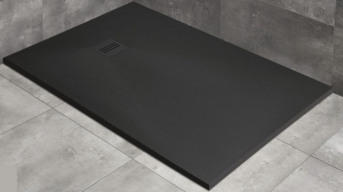 Radaway Kyntos F brodzik 120x80 cm prostokątny czarny HKF12080-54