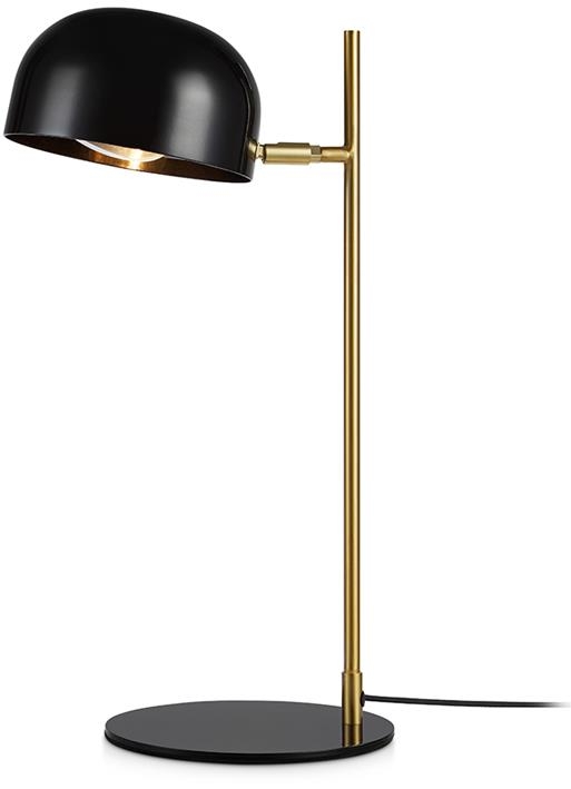 Markslöjd Pose lampa biurkowa 1x25W czarny/mosiądz 107938