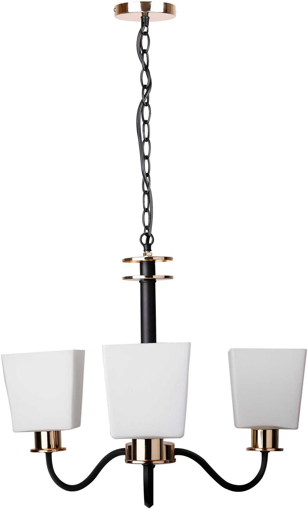 Candellux Schubert lampa wisząca 3x60W czarny/złoty 33-74232