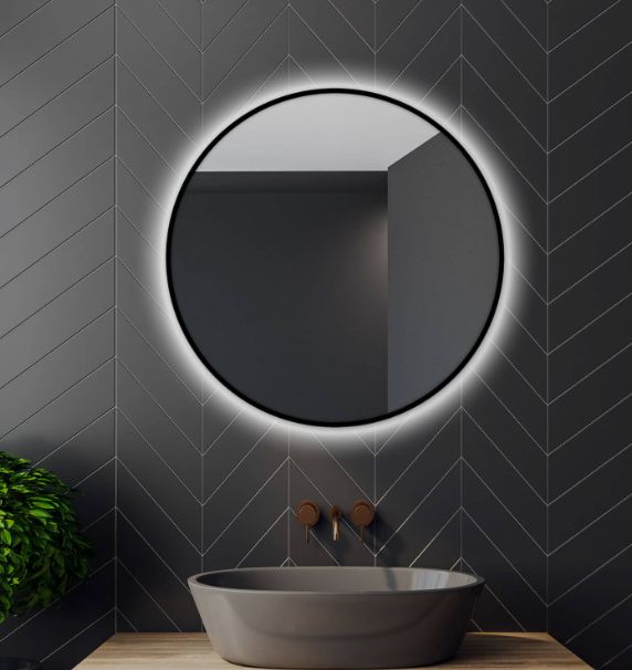 Venti Rondo Ambiente lustro 70 cm okrągłe czarny