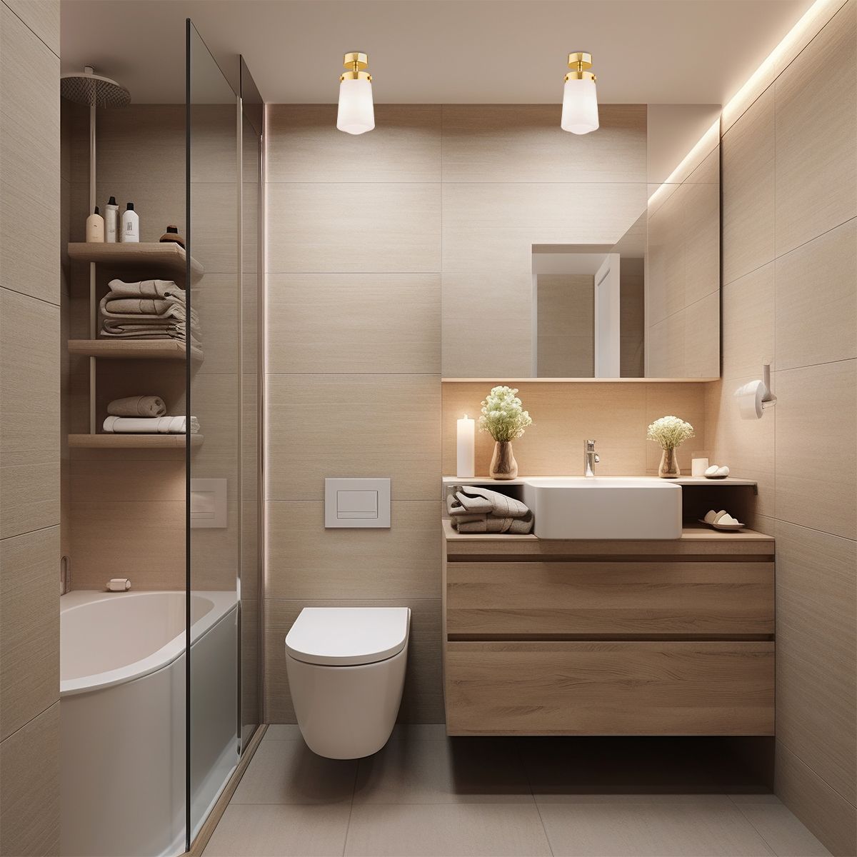 Argon Pasadena lampa podsufitowa 1x15W opal mat/mosiądz 8005
