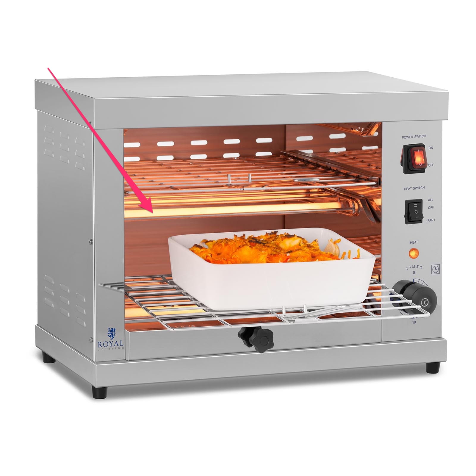 Grzałka kwarcowa do salamandra RCET 360 Royal Catering 10010078