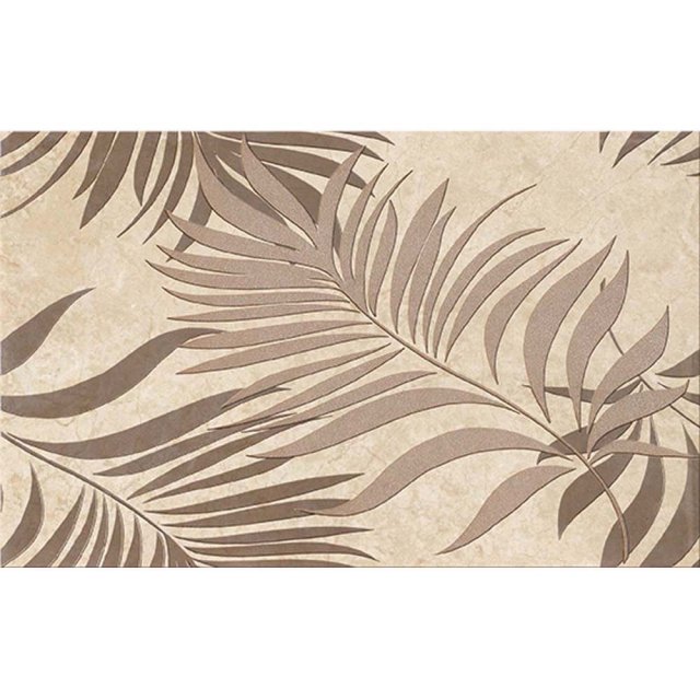 Płytka ścienna COMMO cappucino decor leaves glossy 25x40 gat. I