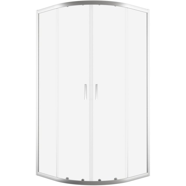 NEW TRENDY Kabina SUVIA półokrągła R55 80x80x185 szkło czyste 5mm K-0