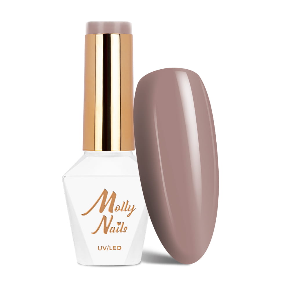 Lakier hybrydowy Molly Nails Choco Dreams Praline Perfection HEMA/Di-HEMA Free 8g Nr 351