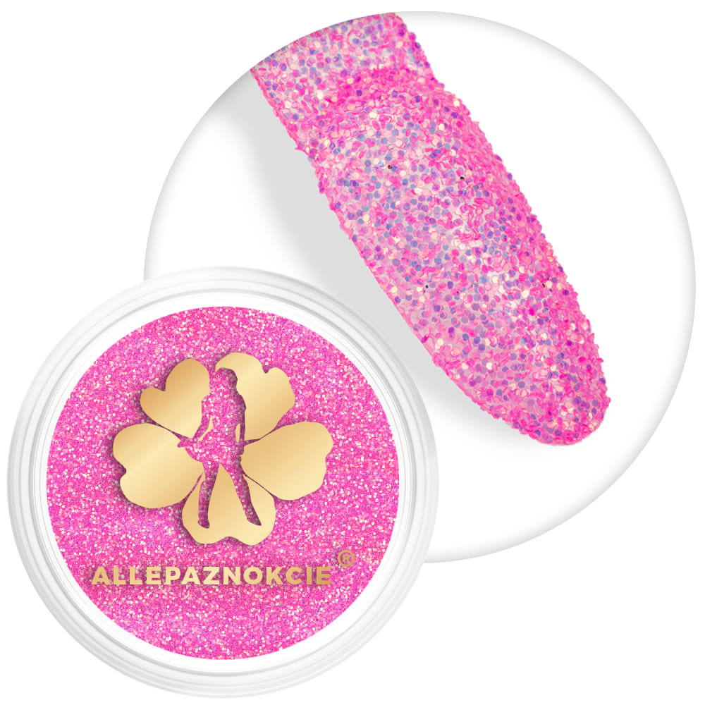 Pyłek do paznokci Shine Neon Allepaznokcie rose 2 g Nr 12