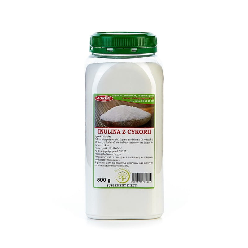 Inulina z cykorii 500g - słoik