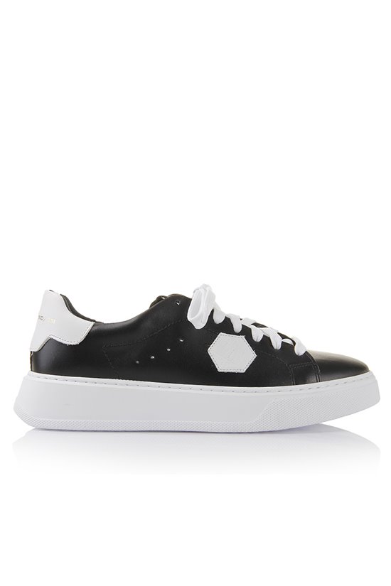 Sneakersy SNR1 CZARNY/BIAŁY LICO