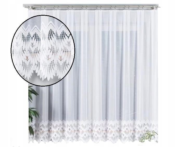 Firana żakardowa Felicja 180x400 - elegancka, stylowa dekoracja