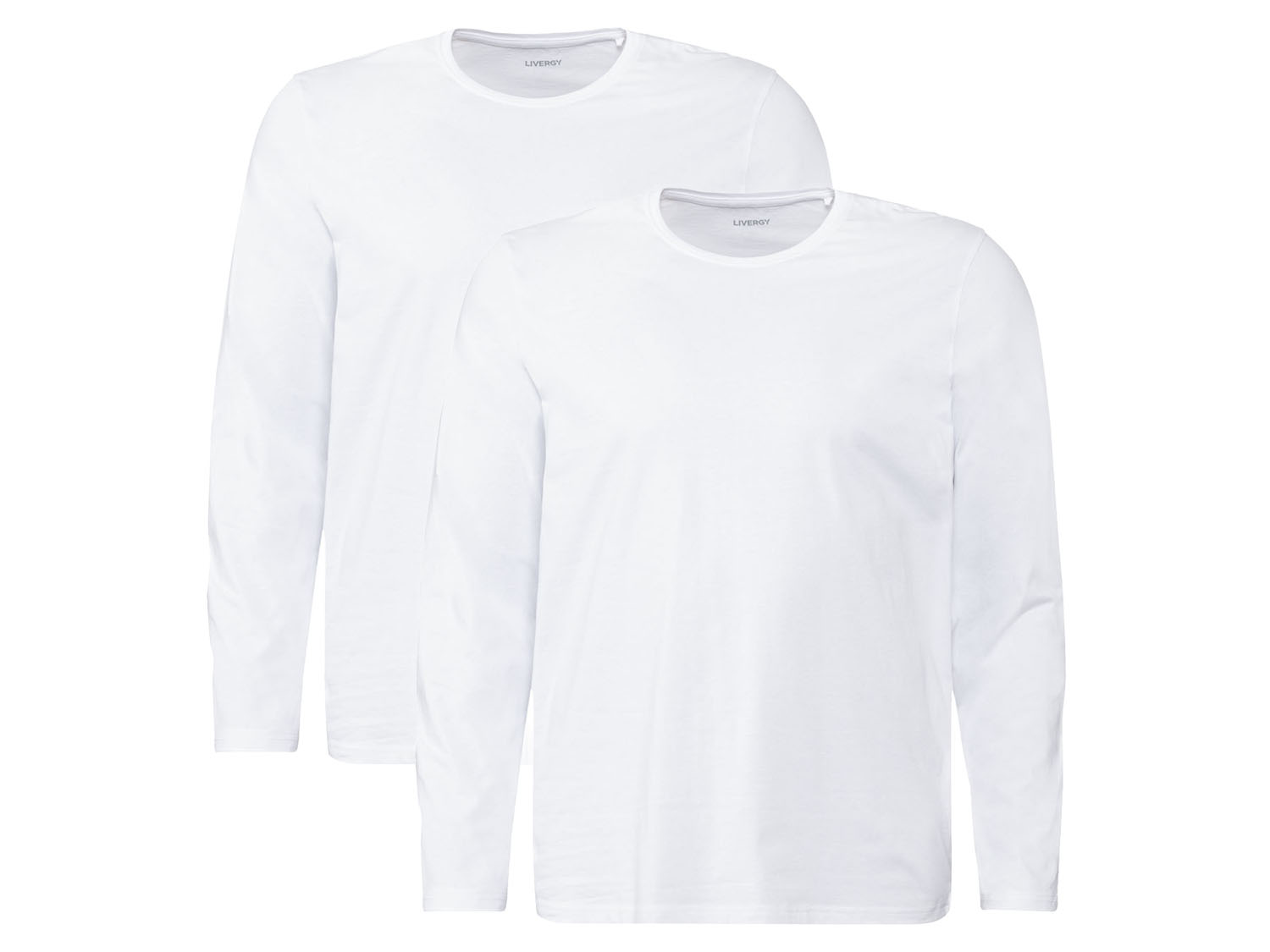 Livergy Bluzki męskie XXL z bawełny, 2 sztuki 3XL 64/66, Biały